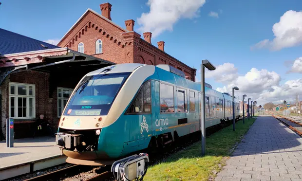 Kereta menuju Esbjerg berhenti di Ribe